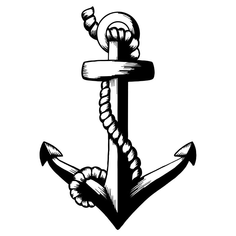 Anchor with rope