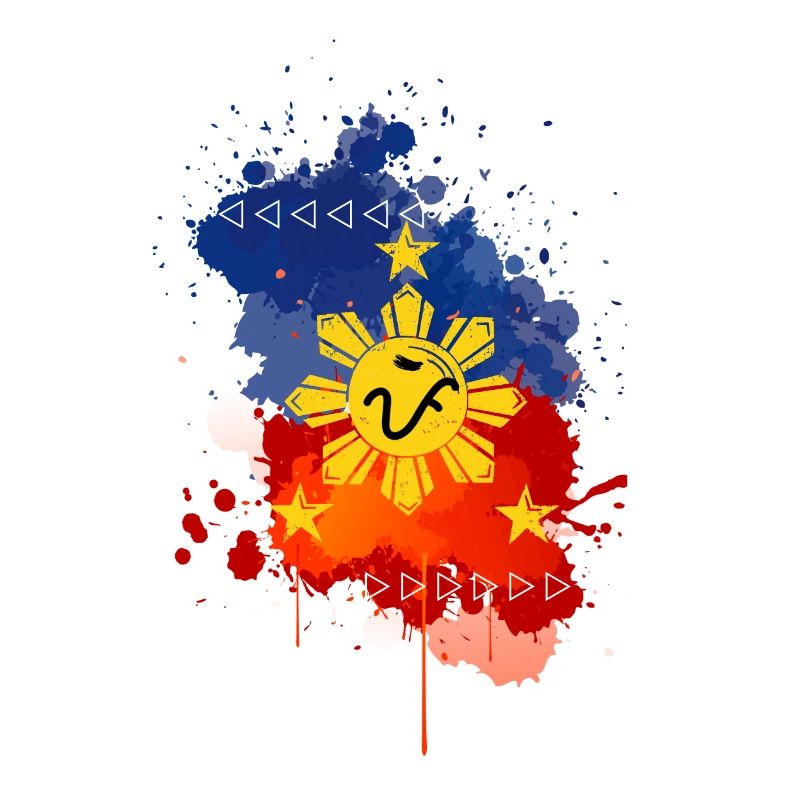 Philippinen Flagge Geschenkidee Baybayin Pi Pfeile