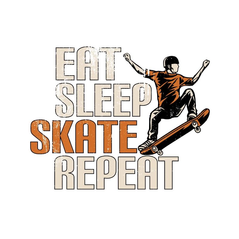 Eat Sleep Skate Repeat Funny Gift for