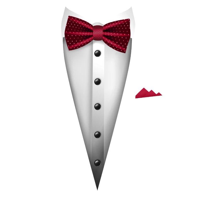 Conception de smoking avec nœud papillon pour les mariages et