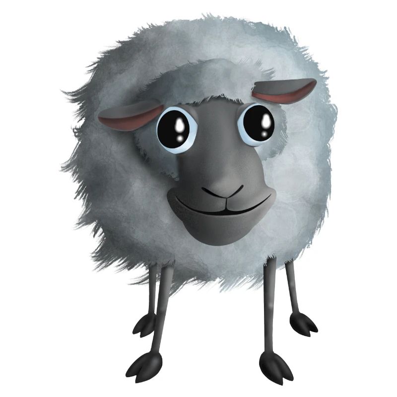 Süßes Schaf - Smiling