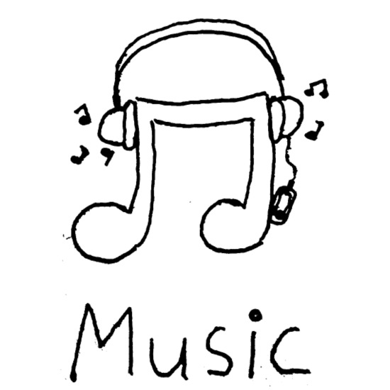 Cartoon music note with headphones' Mug | Spreadshirt