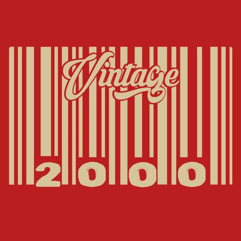 vintage 2000 Code barre 2000: Année 2025.