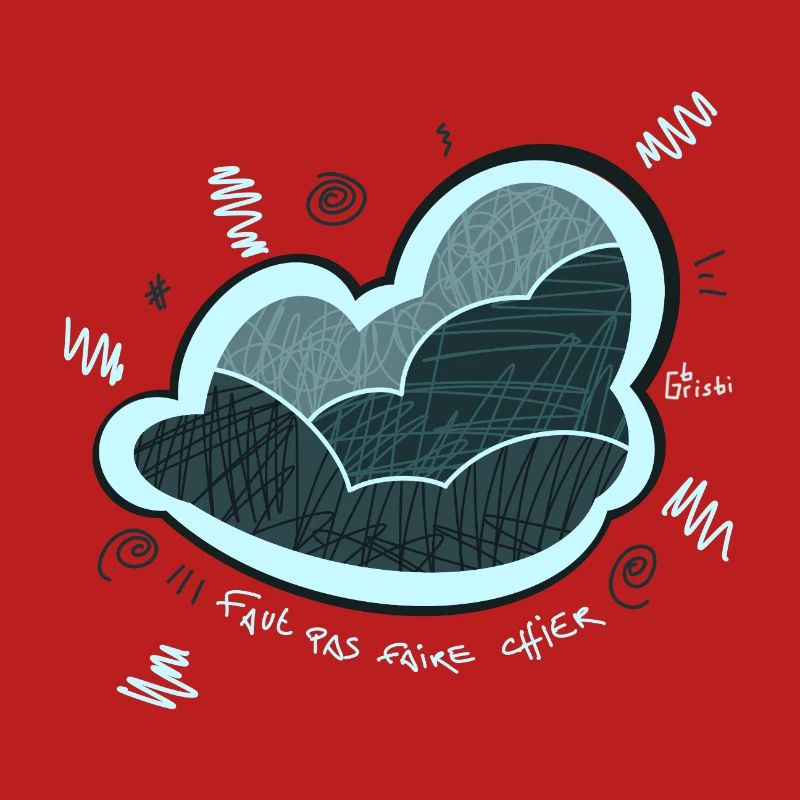 Cloud, emotion, angry