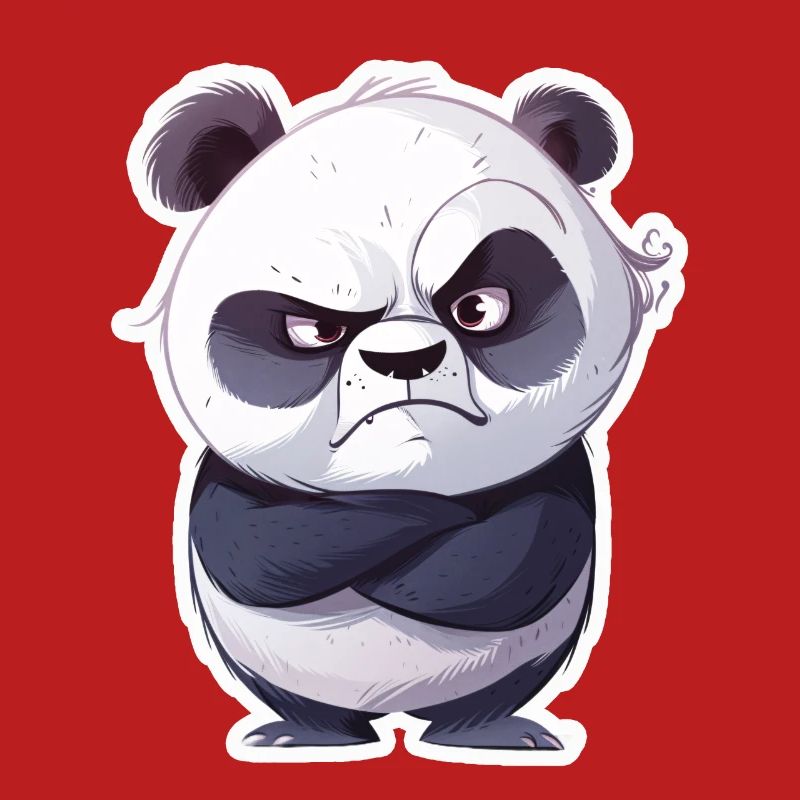 Panda offensé pris