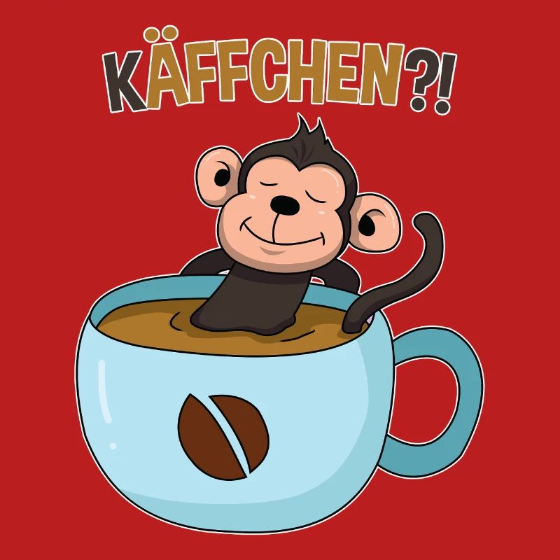 Kaffeepause mit Affe
