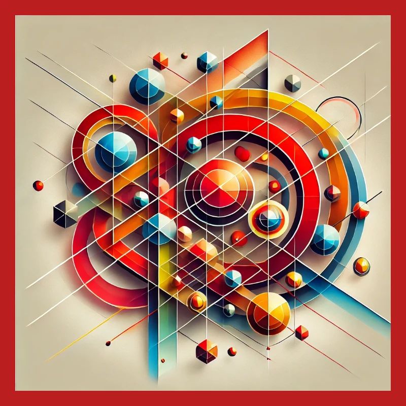 Explosion de couleurs des formes