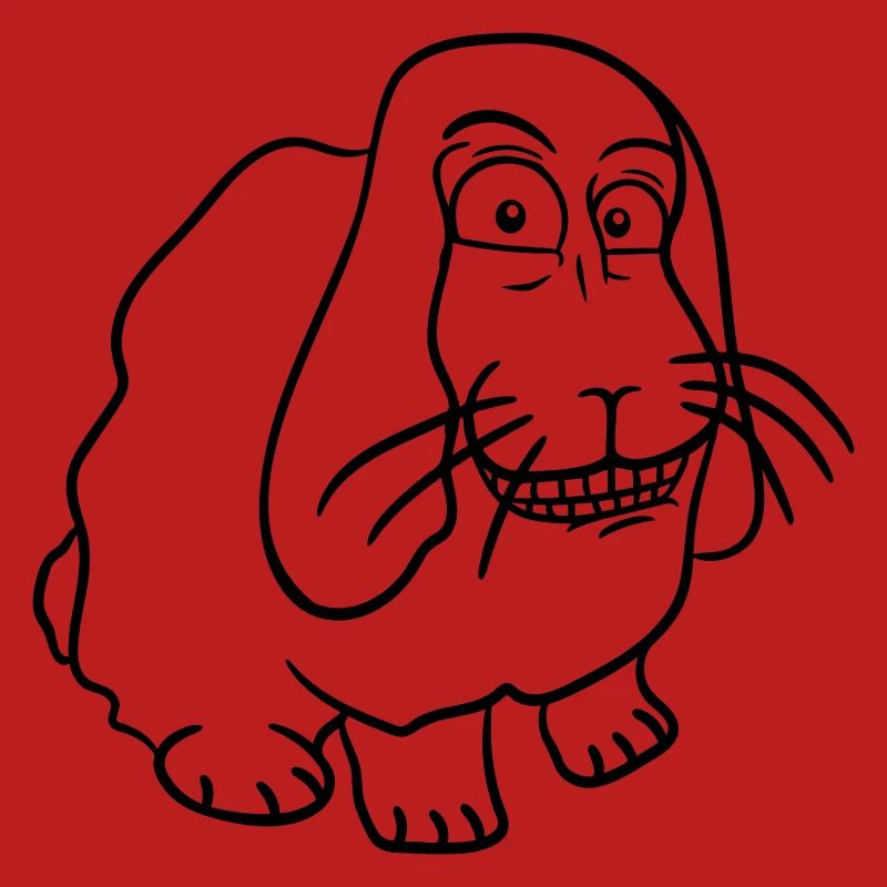 Bunny Rabbit Funny Face Grimace Grin