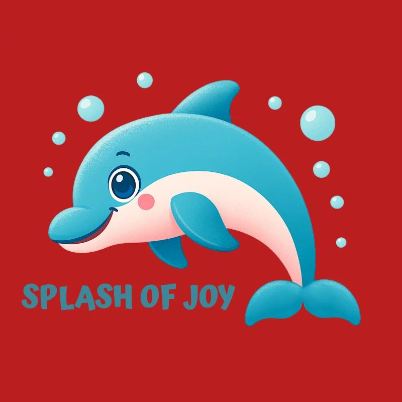 Dauphin qui éclabousse joyeusement
