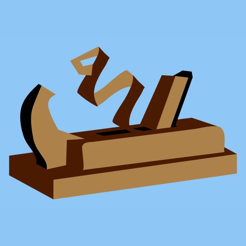 An old hand wood planer