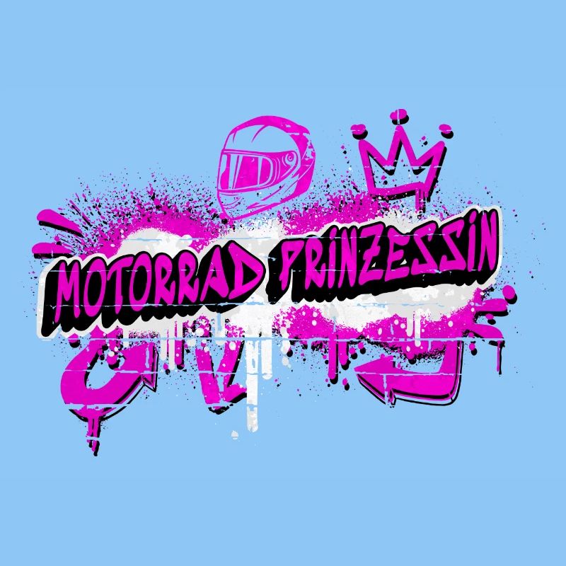 Moto Princesse Graffiti Design