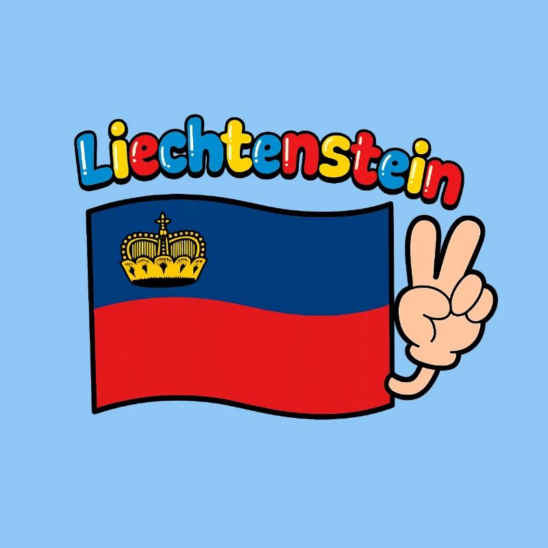 Liechtenstein Flagge