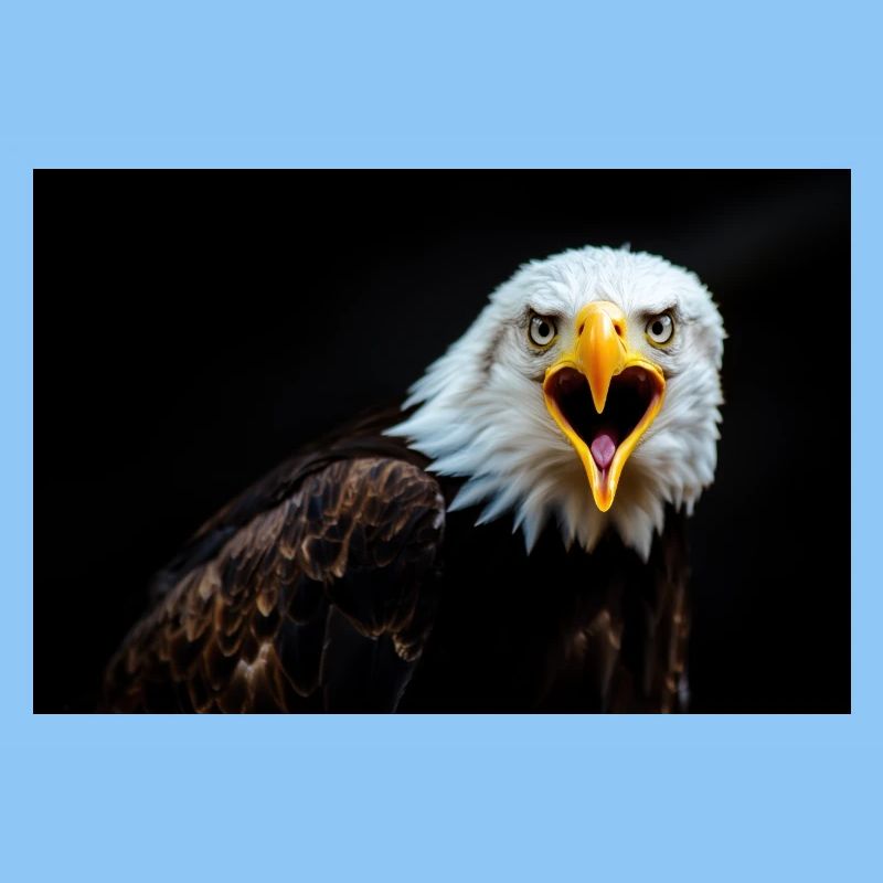 Wütender Adler Blick