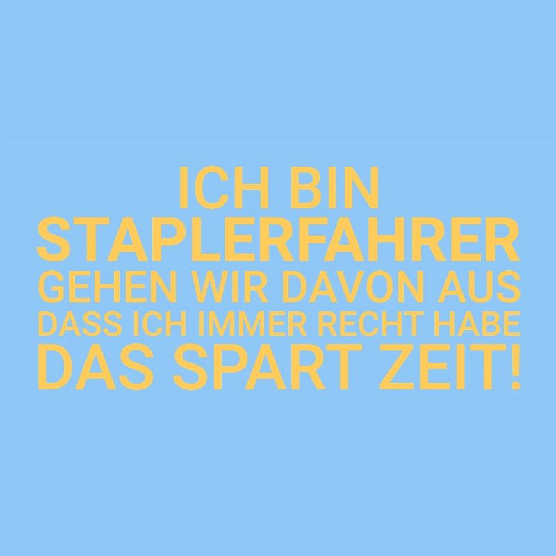 Staplerfahrer Zeit Sparen Gabelstaplerfahrer
