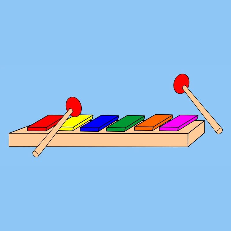 Trommeldreieck oder Tonxylophon