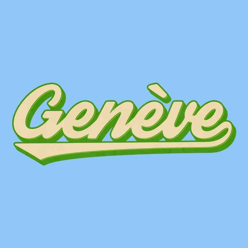 Genève Retro Script Lime