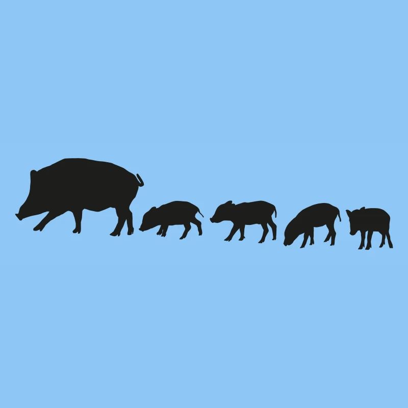 Wildschweinrotte