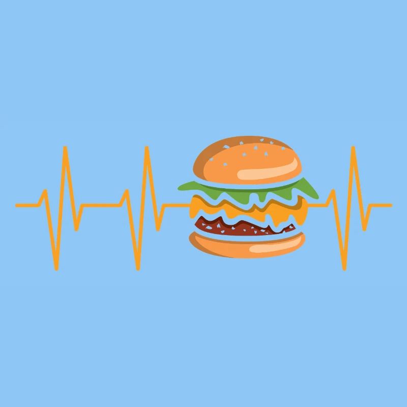 Burger Herzschlag Comic