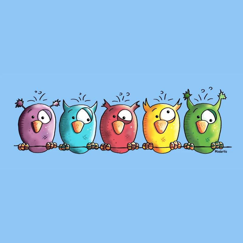 Funny Owls - Eule - Vogel