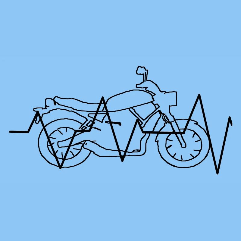 Motorrad Herzfrequenz Geschenk Geschenkidee