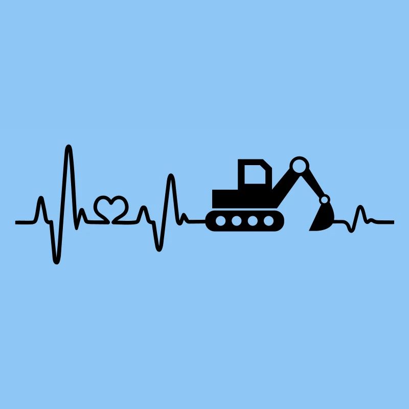 Bagger Baustelle Bauarbeiter Baggerfahrer Geschenk