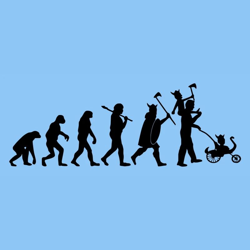 evolution daddy viking