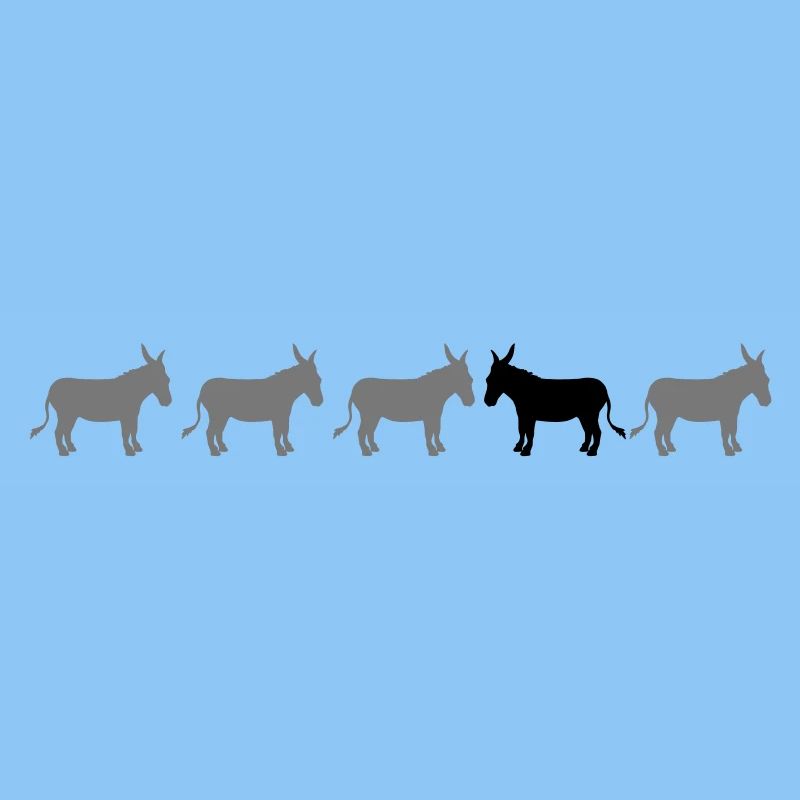 anders be different esel pferd pony klein packesel