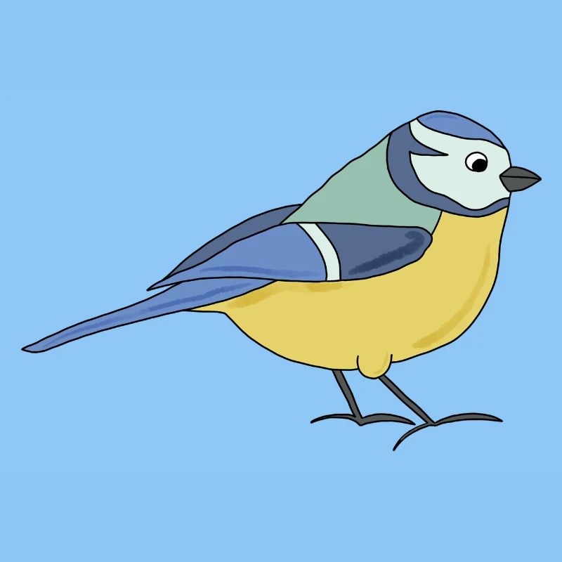 petit bleu, multicolore