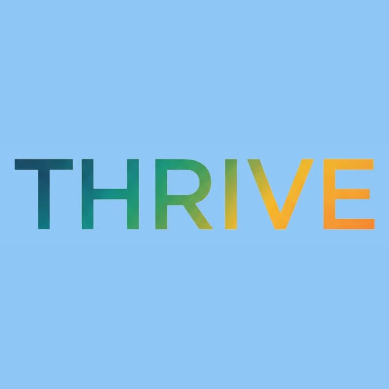 Thrive Gradient Schriftzug