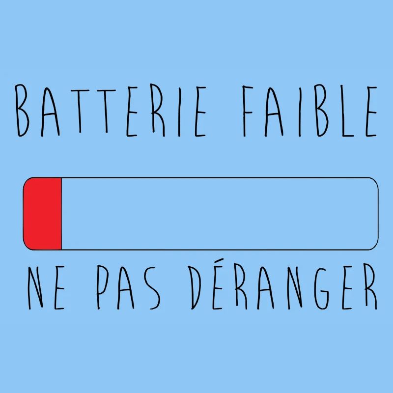 batterie faible, ne pas déranger