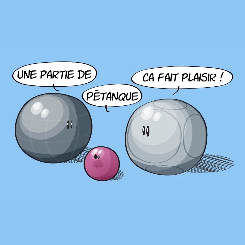 Une partie de pétanque