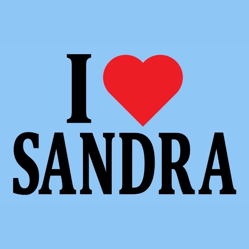 Ich liebe Sandra T-Shirt Geschenkidee