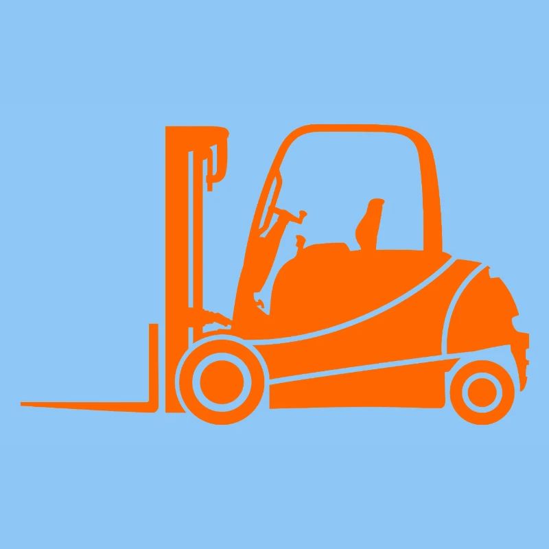 Gabelstapler Silhouette: Transport & Staplerfahrer