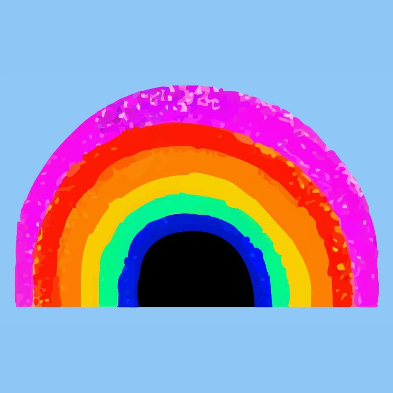 Lebendiger Regenbogenbogen