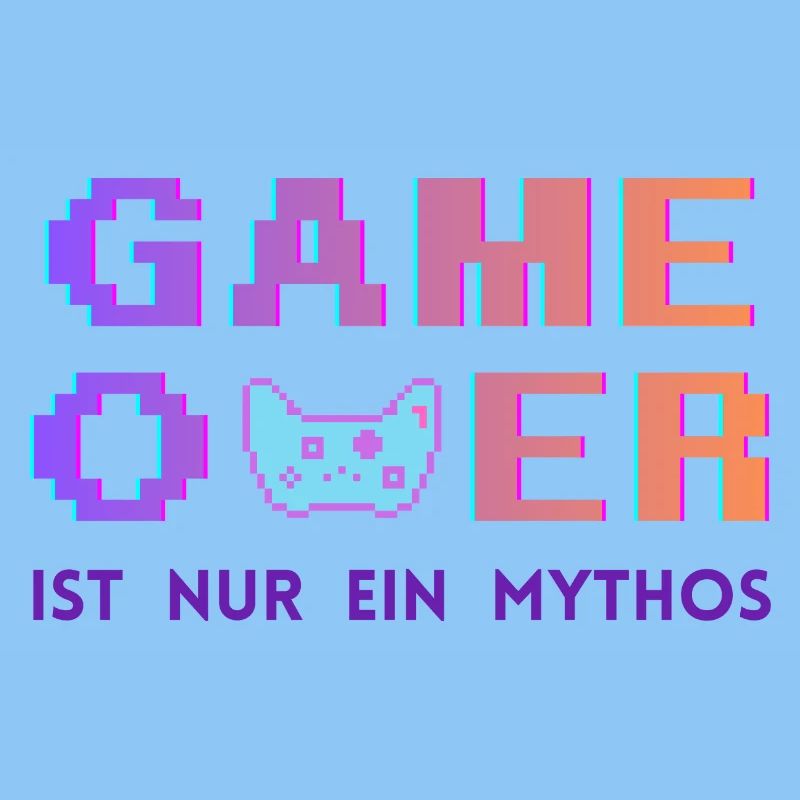 Game Over Mythos Pixel Gradient