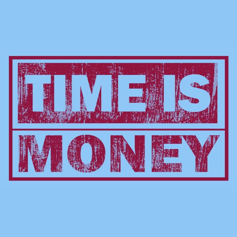 Le temps, c’est de l’argent Typographie solide