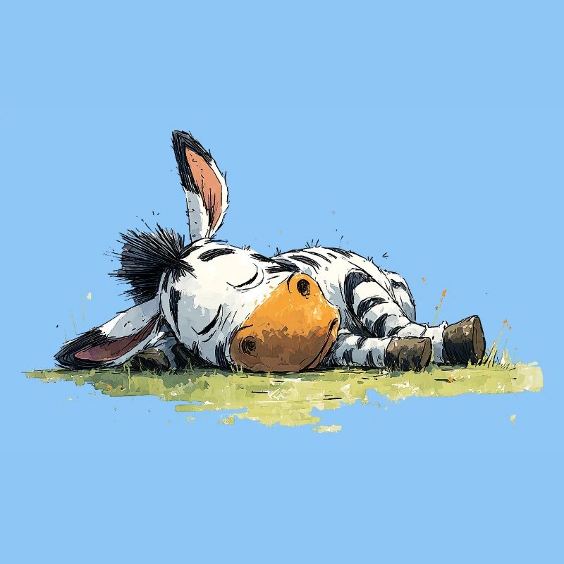 Sleeping Zebra