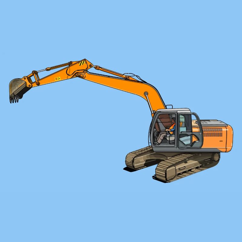 Löffelbagger greift ein