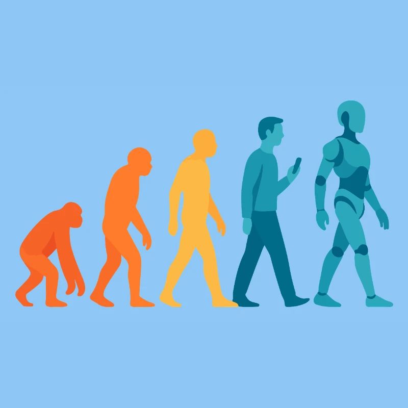 Evolution to Robot Outline