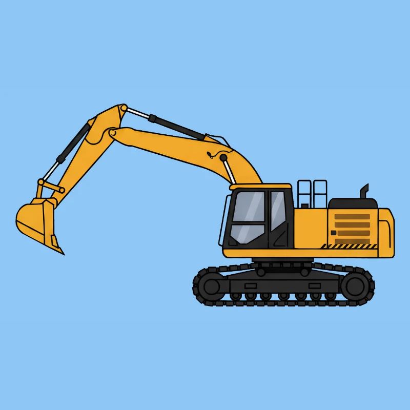 Bagger Baggerfahrer Baustelle
