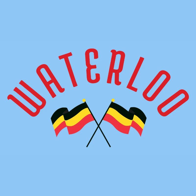 Waterloo Belgiska Flaggor
