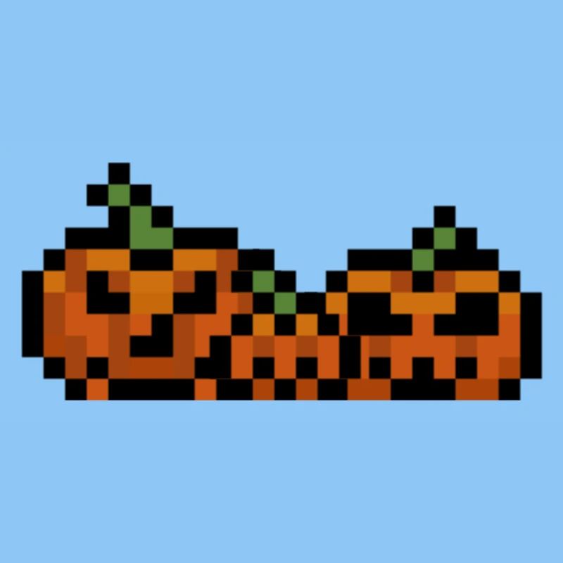 Pixel Kürbis Retro 8Bit Design