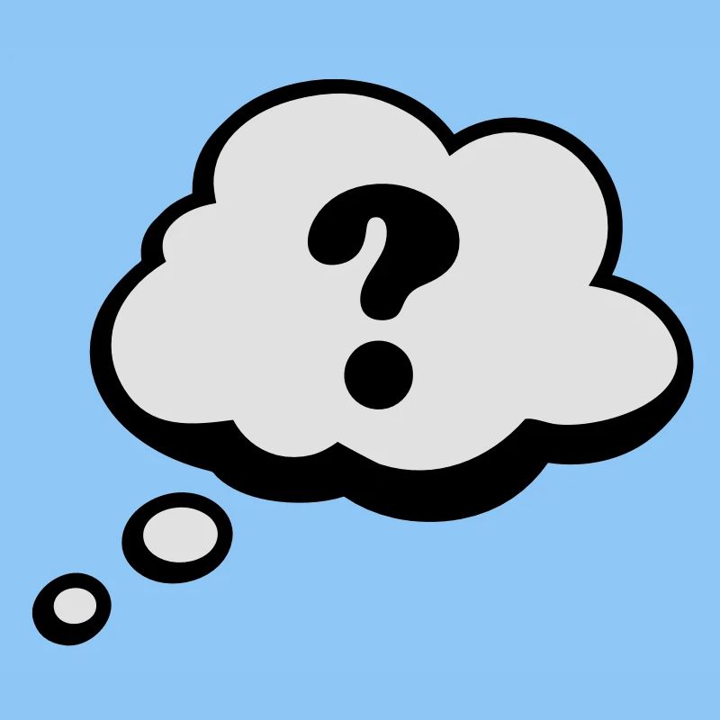 Comic Sprechblase Fragezeichen