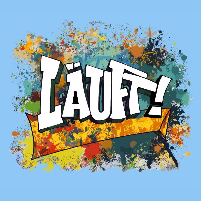 Graffiti Kunst Spaß Design läuft