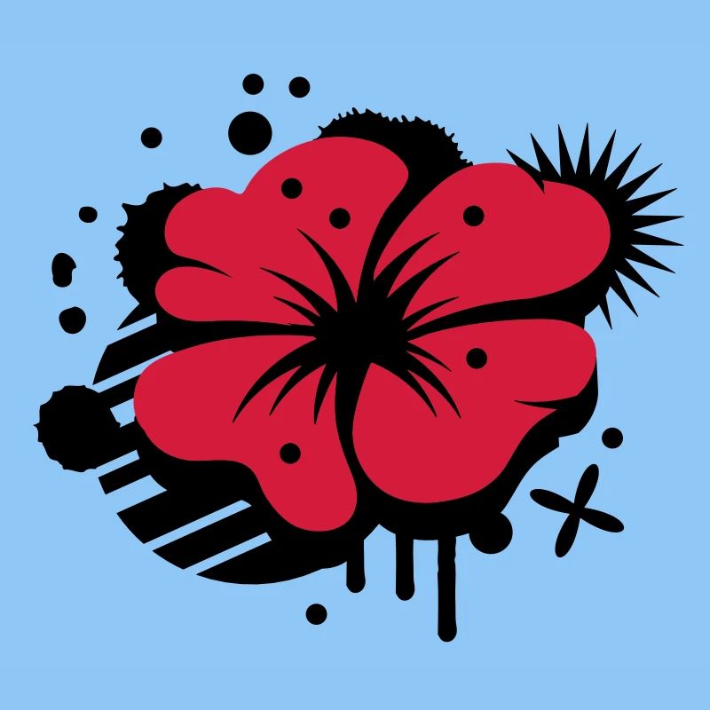 Klatschmohn als Graffiti