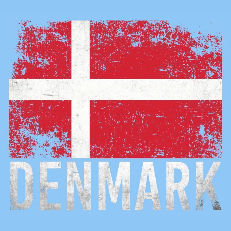 Danemark Grunge Drapeau Danemark Design