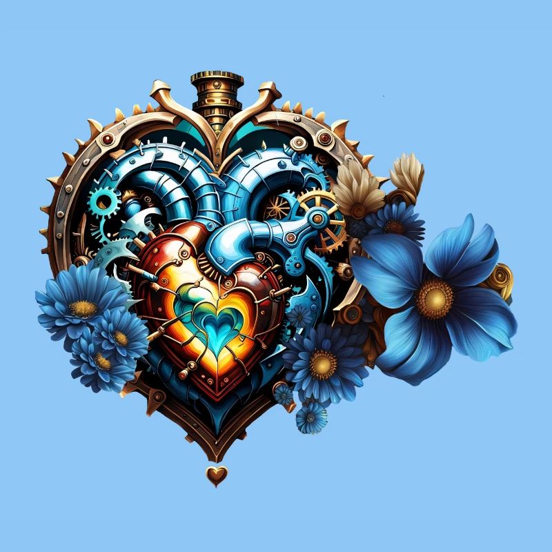 Fantastisches Steampunk-Herz