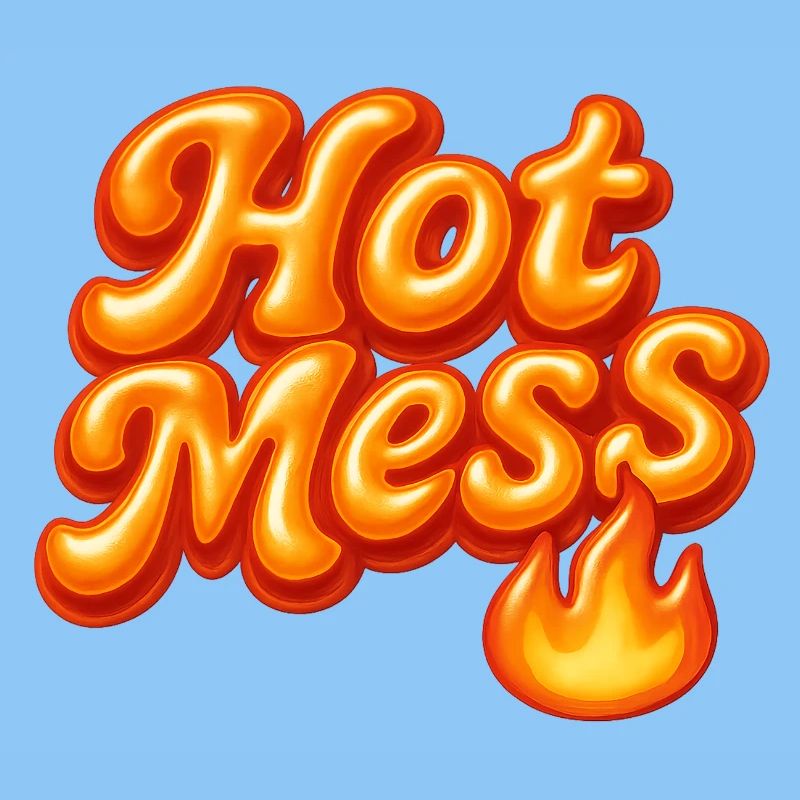 hot mess / y2k statement design