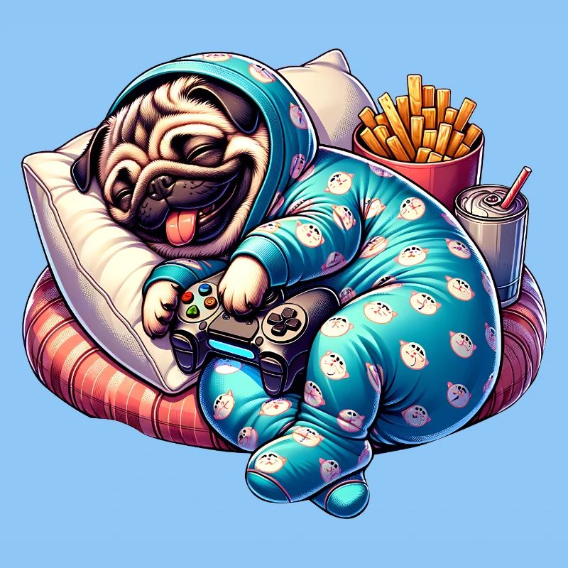 Gaming Mops Couch Abenteuer
