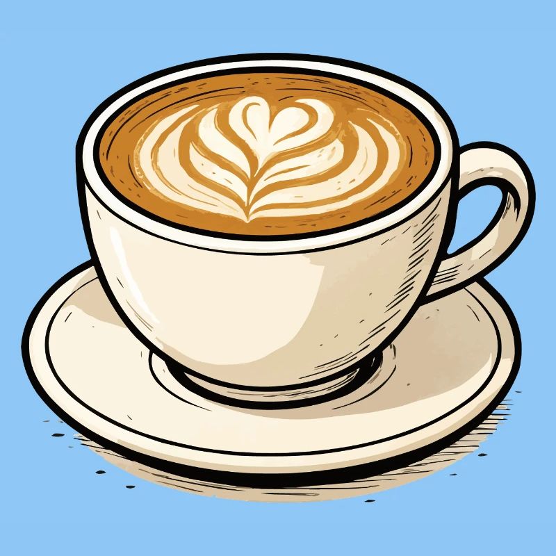 Kaffeeherz Latte Kunst